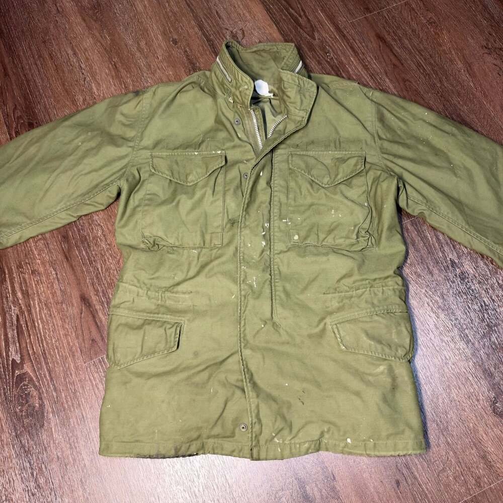 1960s US Military Aluminum Zip M-65 Field Jacket True Vintage  Official